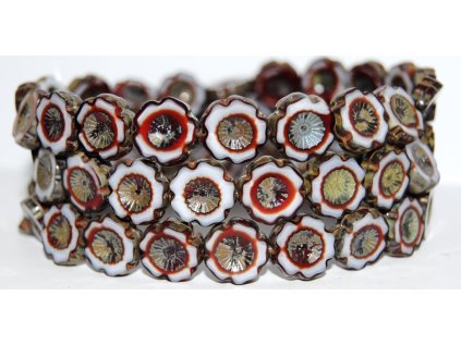 Hawaii flowers 14mm - Table cut beads