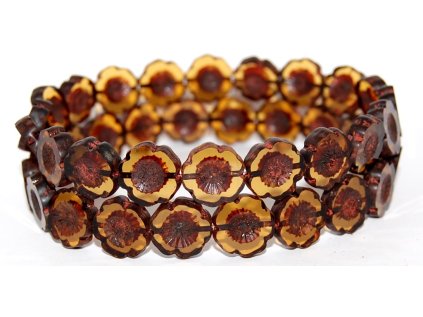 Hawaii flowers 14mm - Table cut beads