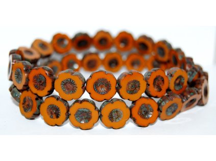 Hawaii flowers 14mm - Table cut beads