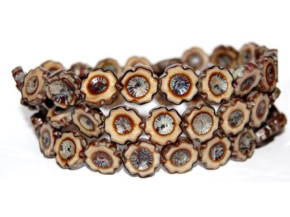 Hawaii flowers 14mm - Table cut beads