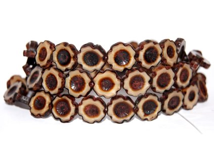 Hawaii flowers 14mm - Table cut beads