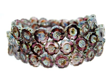 Hawaii flowers 14mm - Table cut beads