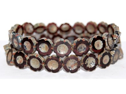 Hawaii flowers 14mm - Table cut beads