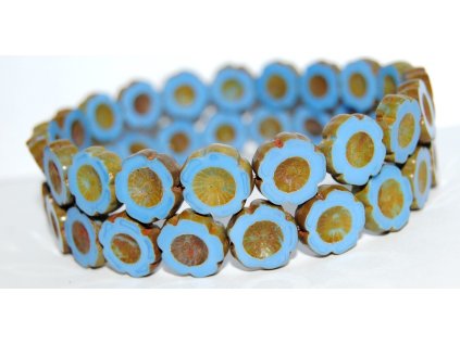 Hawaii flowers 14mm - Table cut beads