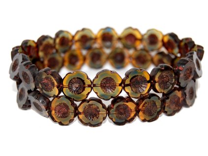 Hawaii flowers 14mm - Table cut beads