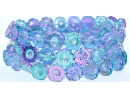 Hawaii flowers 14mm - Table cut beads