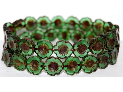 Hawaii flowers 14mm - Table cut beads