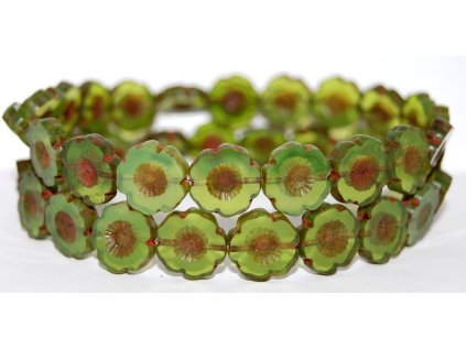 Hawaii flowers 14mm - Table cut beads