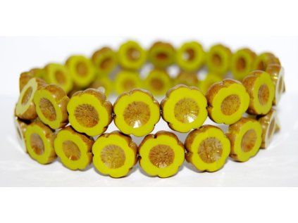 Hawaii flowers 14mm - Table cut beads