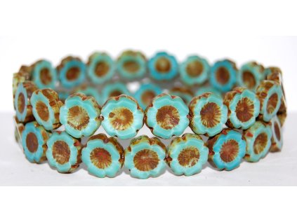 Hawaii flowers 14mm - Table cut beads