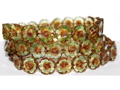 Hawaii flowers 14mm - Table cut beads