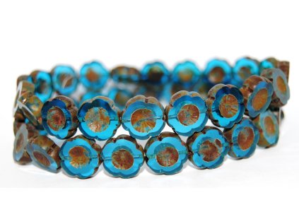 Hawaii flowers 14mm - Table cut beads