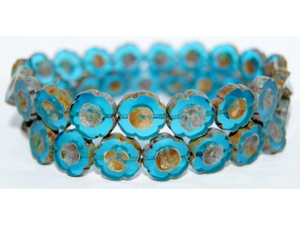 Hawaii flowers 14mm - Table cut beads