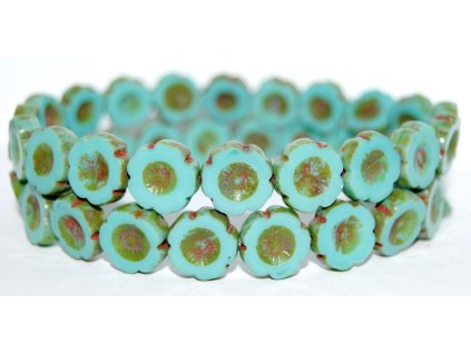 Hawaii flowers 14mm - Table cut beads