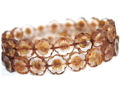 Hawaii flowers 14mm - Table cut beads