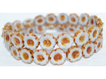 Hawaii flowers 14mm - Table cut beads