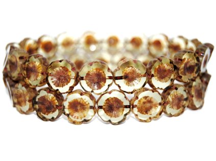 Hawaii flowers 14mm - Table cut beads