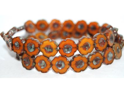 Hawaii flowers 14mm - Table cut beads