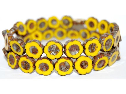 Hawaii flowers 14mm - Table cut beads
