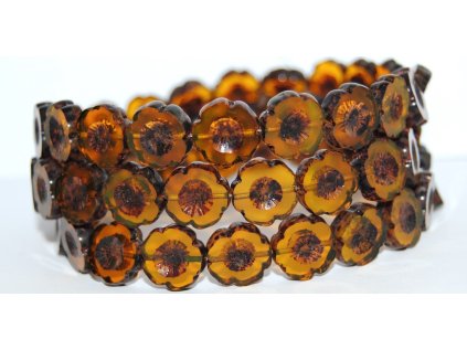 Hawaii flowers 14mm - Table cut beads