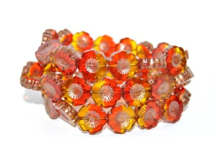 Hawaii flowers 14mm - Table cut beads