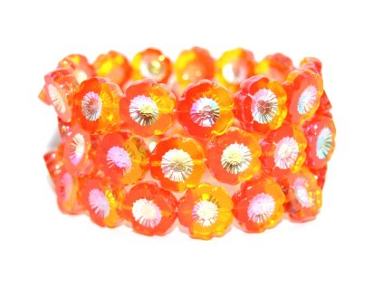 Hawaii flowers 14mm - Table cut beads