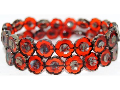 Hawaii flowers 14mm - Table cut beads