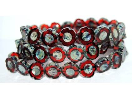 Hawaii flowers 14mm - Table cut beads