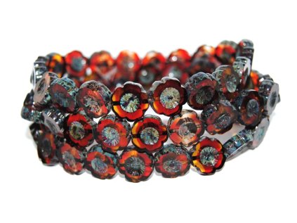 Hawaii flowers 14mm - Table cut beads