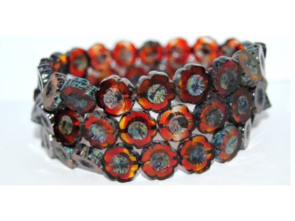 Hawaii flowers 14mm - Table cut beads