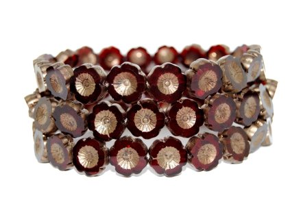 Hawaii flowers 14mm - Table cut beads