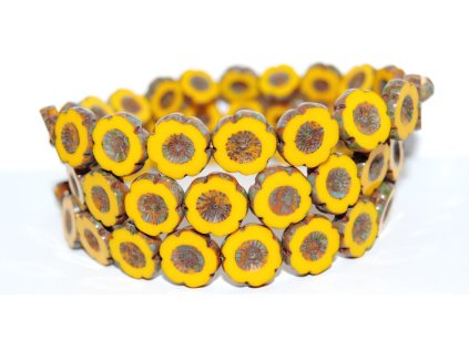 Hawaii flowers 14mm - Table cut beads