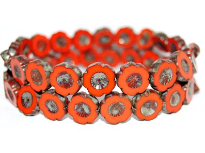 Hawaii flowers 14mm - Table cut beads