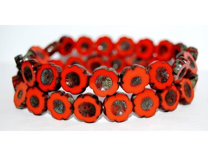 Hawaii flowers 14mm - Table cut beads