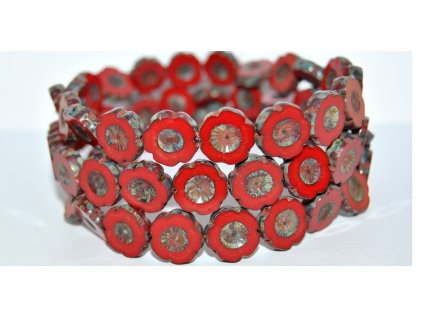 Hawaii flowers 14mm - Table cut beads