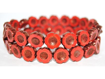 Hawaii flowers 14mm - Table cut beads