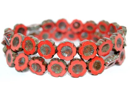 Hawaii flowers 14mm - Table cut beads