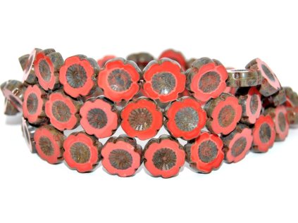 Hawaii flowers 14mm - Table cut beads