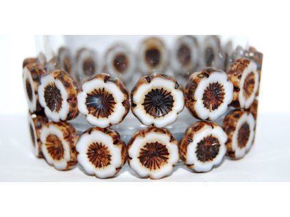 Hawaii flowers 16mm - Table cut beads