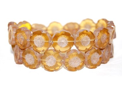 Hawaii flowers 16mm - Table cut beads