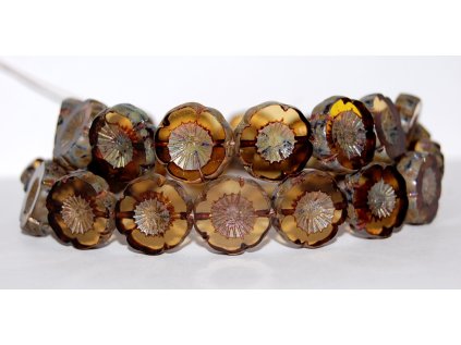 Hawaii flowers 16mm - Table cut beads