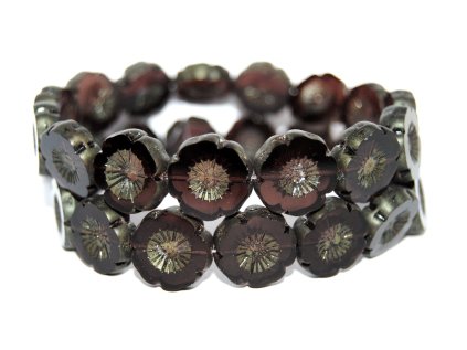 Hawaii flowers 16mm - Table cut beads