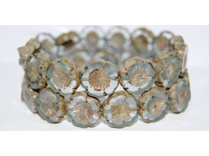 Hawaii flowers 16mm - Table cut beads