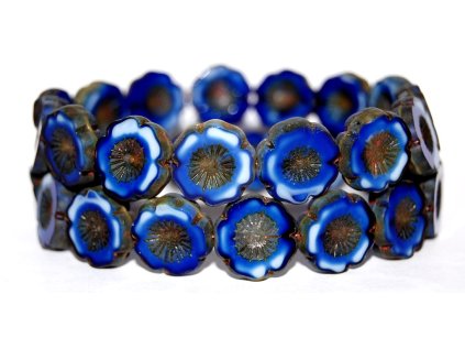 Hawaii flowers 16mm - Table cut beads