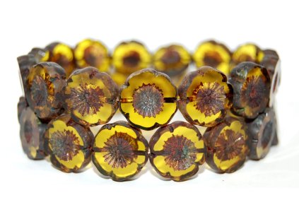 Hawaii flowers 16mm - Table cut beads