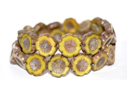 Hawaii flowers 16mm - Table cut beads