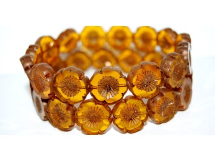 Hawaii flowers 16mm - Table cut beads