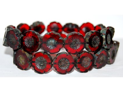 Hawaii flowers 16mm - Table cut beads