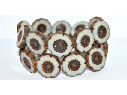 Hawaii flowers 20mm - Table cut beads