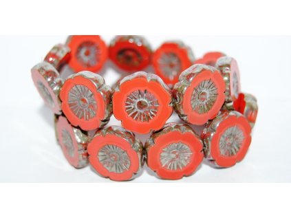 Hawaii flowers 20mm - Table cut beads